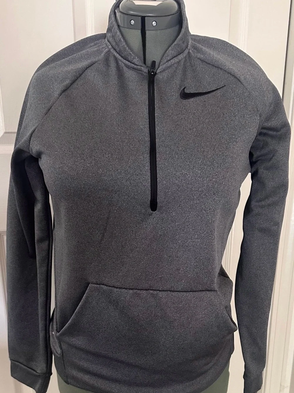Nike Women's Charcoal Gray Half-Zip Utility Pullover